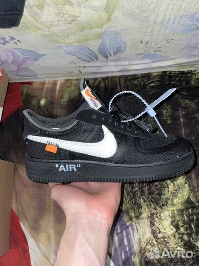 Кроссовки nike air force 1 off white Black