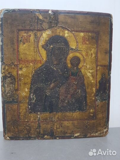 Икона Смоленской Божьей Матери «Одигитрия» 19 век