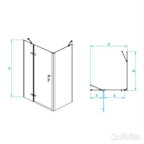 Душ. уголок RGW 90cm Passage+держатель 41087729-0