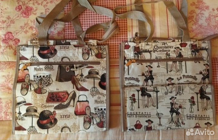 Женская тканевая сумка шоппер