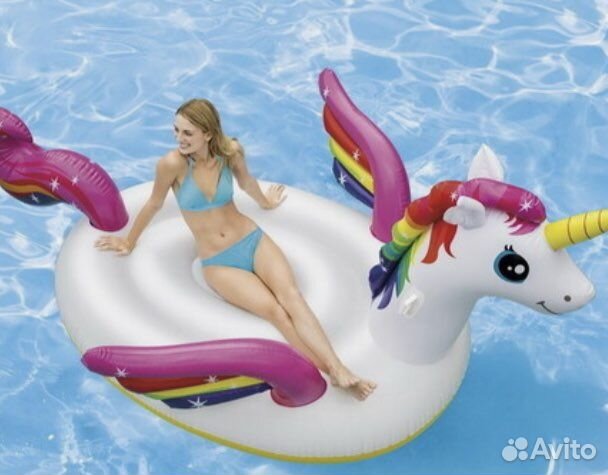 Надувной единорог плот