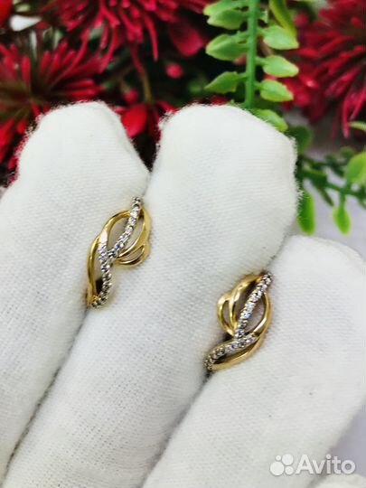 Золотые серьги