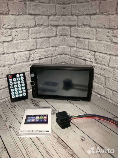 2 din магнитола с камерой и пультами, мультируль