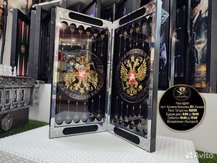 Эксклюзивные нарды из стекла и металла