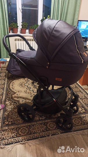 Коляска 2 в 1 эко кожа