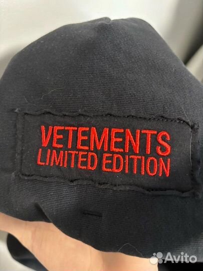 Vetements худи hardcore patch