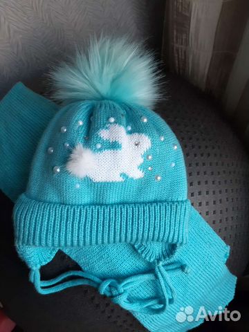 Комплект шапка, шарф