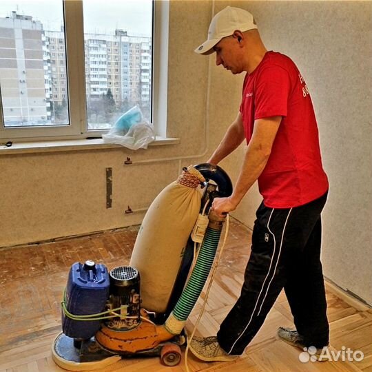 Циклёвка паркета шлифовка покрытие лаком