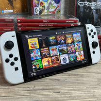 Прошитая Nintendo Switch Oled 300Gb + Куча Игр