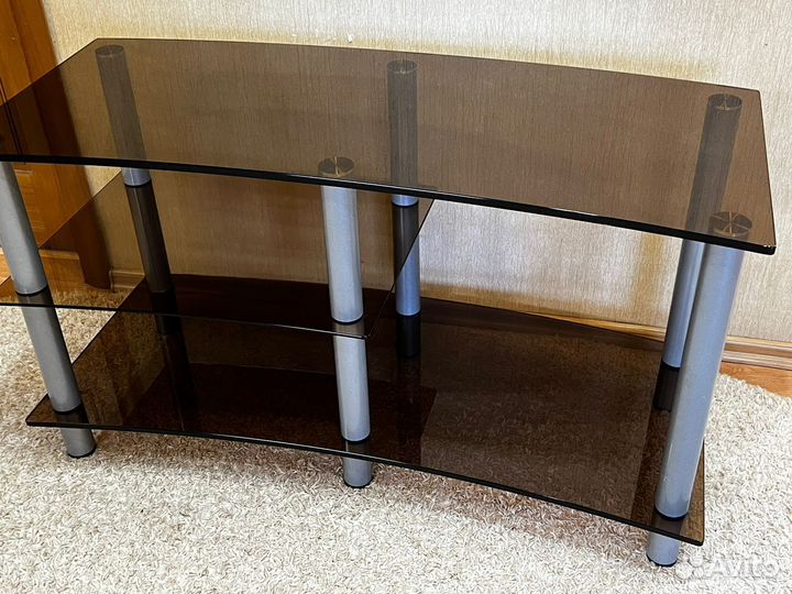 Стеклянная тумба под тв