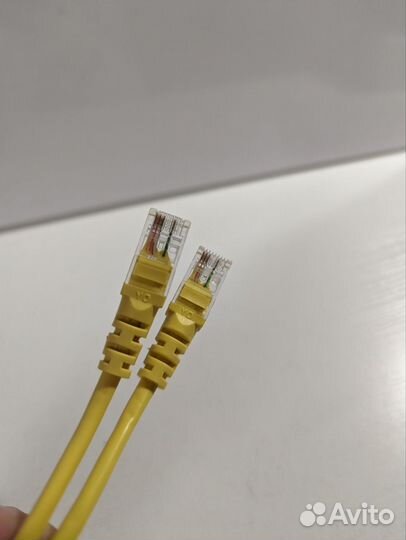 Патч-корд желтый