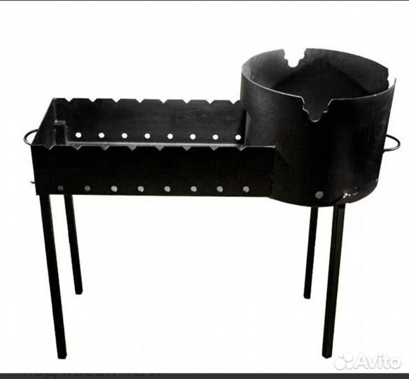 Мангал с печью под казан