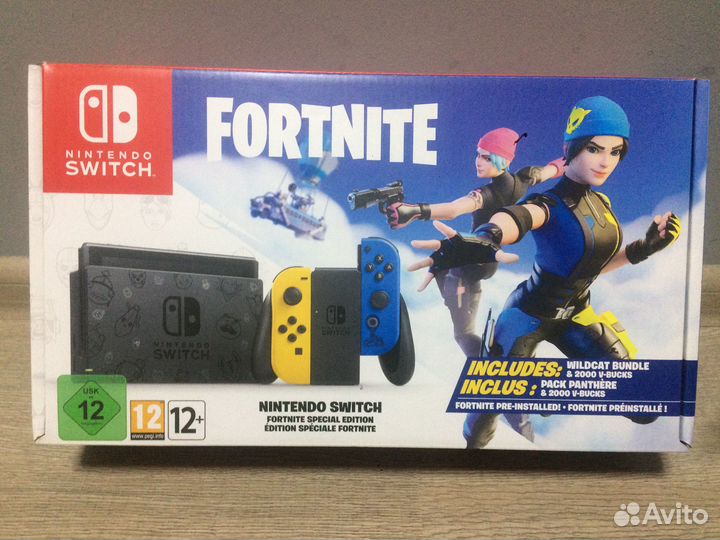 Nintendo switch fortnite edition v.2 (не прошитая)