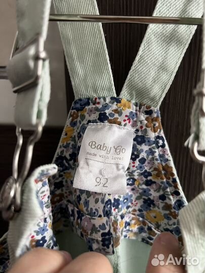 Джинсовый сарафан для девочки 92