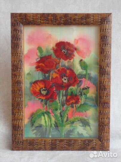 Картина вышитая бисером 