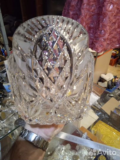 Хрустальная ваза-салатник