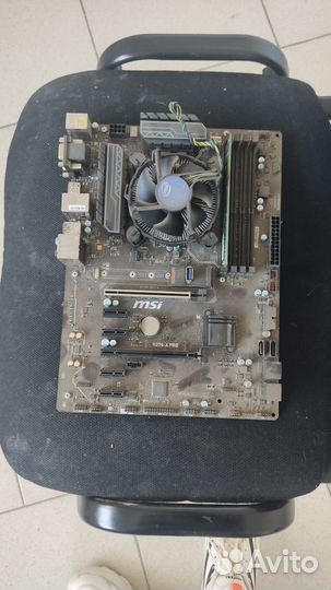 Современные мат плата + проц + озу + башня