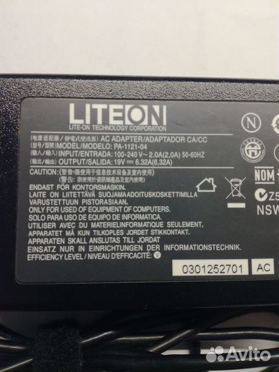 Блок пит. original acer 19v.6.32a.5.5x1.7mm