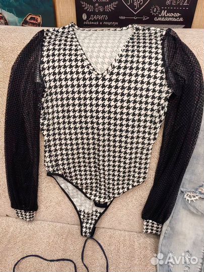 Боди гусиная лапка S