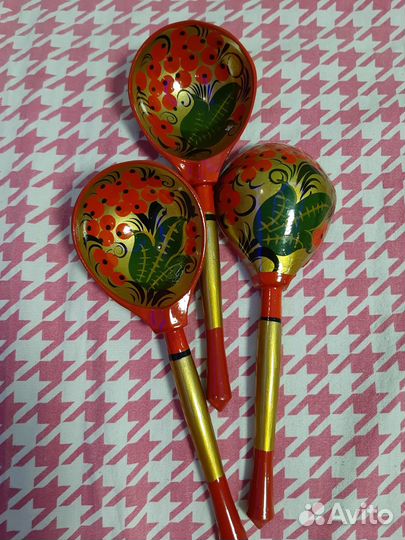 Деревянные ложки хохлома
