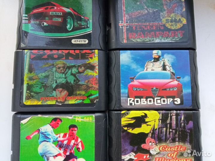 Картриджи sega и dendy