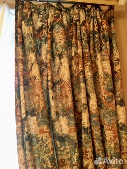 Шторы сшитые (ткань Италия) +тюль