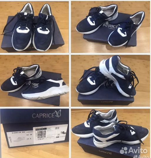 Кроссовки женские Caprice 39-38 р нат. замша