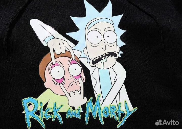 Худи Rick and Morty Черное