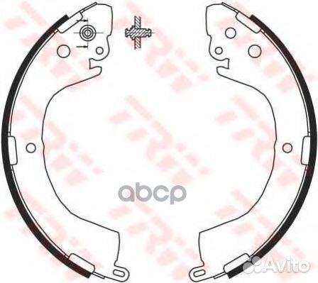 Колодки тормозные барабанные задн mitsubishi: L