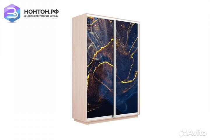 Шкаф-купе 2-х дверный Нонтон фото №1016 / дуб моло