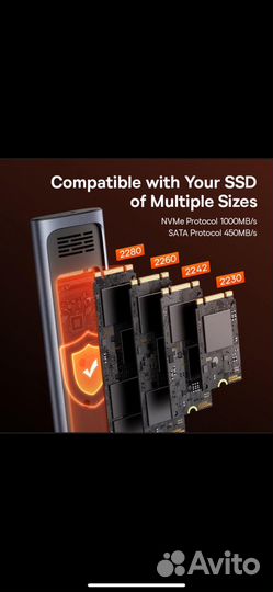 Baseus M2 SSD корпус nvme
