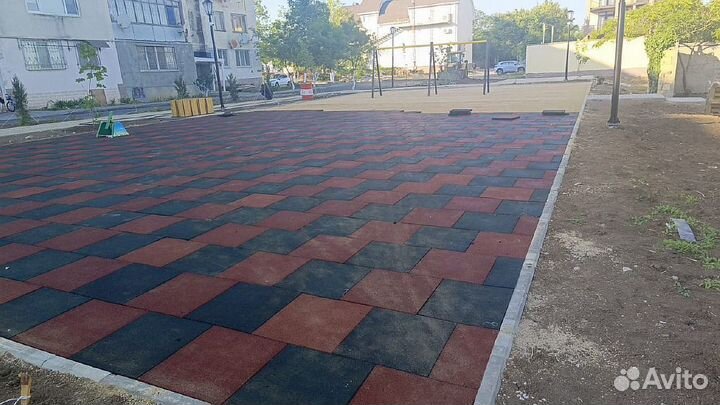 Резиновая плитка из резиновой крошки