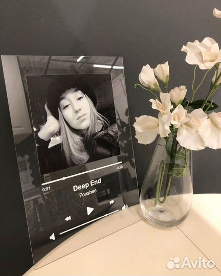 Трек-пластинка, фоторамка