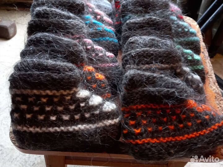 Варежки, носочки из козьего пуха и ангорки