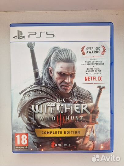 Диск The Witcher 3 ps5