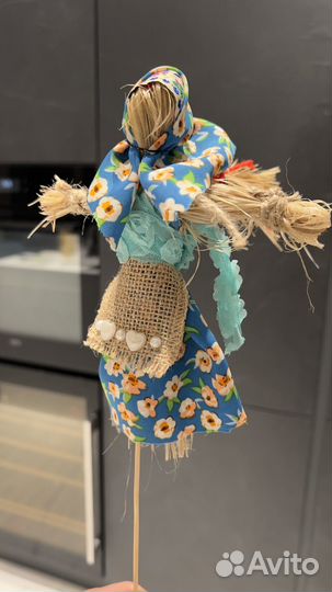 Кукла масленица из лыка