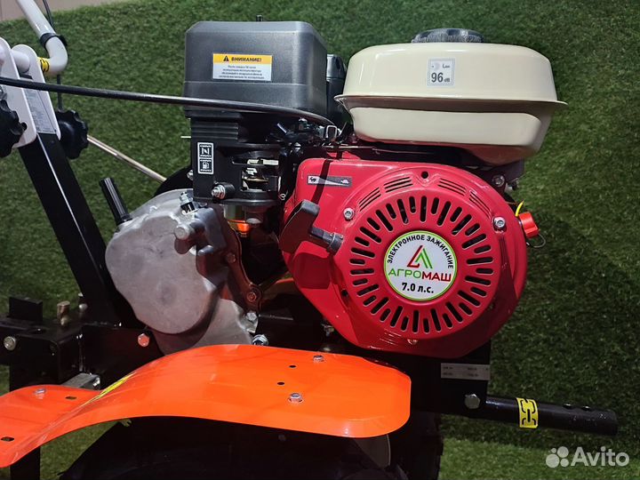Мотоблок Агромаш М-20 + фрезы “Гусиные лапки”