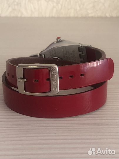 Часы красные Swatch оригинал