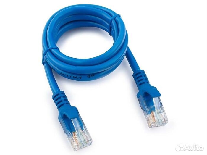 Патч-корд UTP Cablexpert PP12-1M/B кат.5e 1м лито