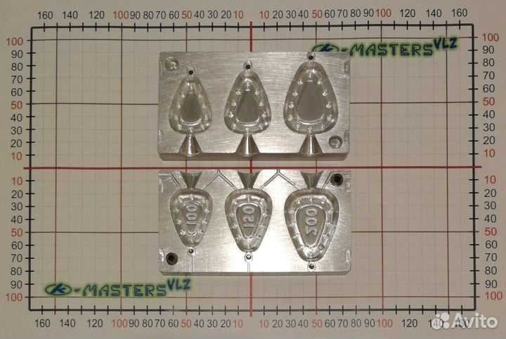 Форма для литья рыболовных грузил