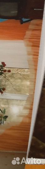 Шторы вуаль с ламбрекеном цвет оранжевый