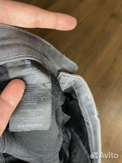Джинсы slim G-star w33/34