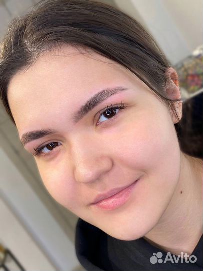 Брови коррекция окрашивание