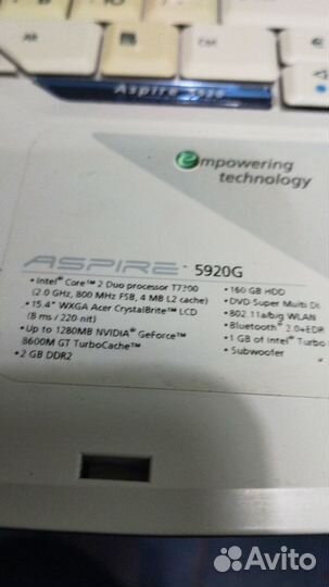 Acer aspire 5920g