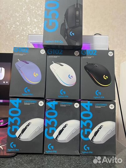 Мышь беспроводная Logitech G304 G102 G502 новая