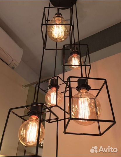 Люстра в стиле лофт