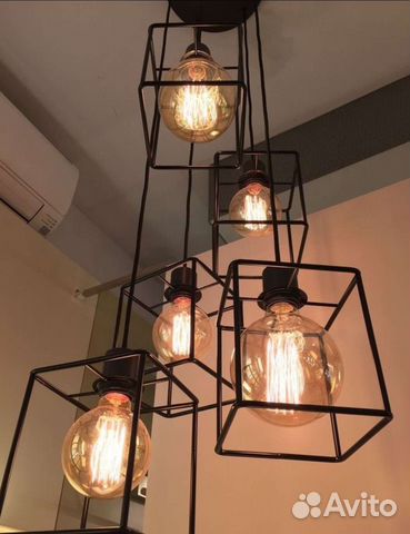 Люстра в стиле лофт