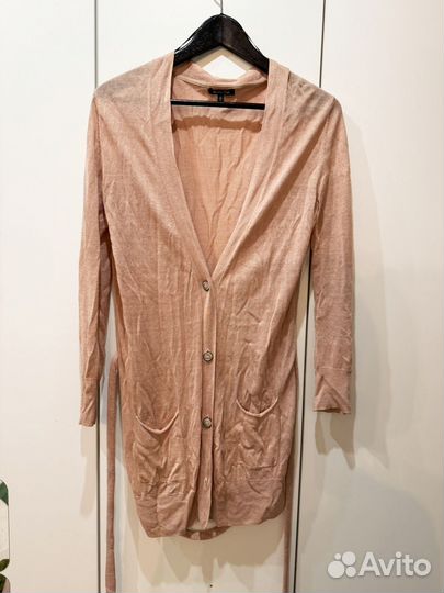 Massimo dutti кардиган удлиненный лен