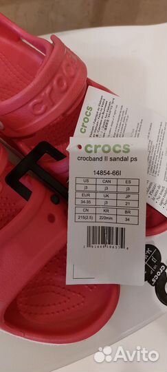 Сандали Crocs j3 для девочки новые оригинал