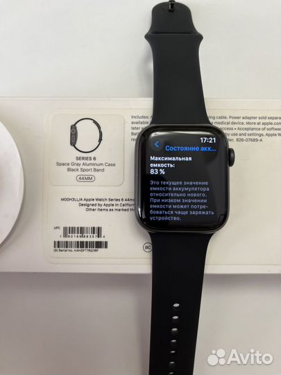 Часы Apple Watch Series 6 44 mm Space Gray